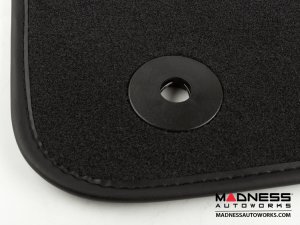 FIAT 500X Floor Mats - Premium Carpet - LUXUS - Front + Rear Set - Black